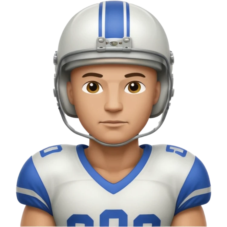 bald football player emoji