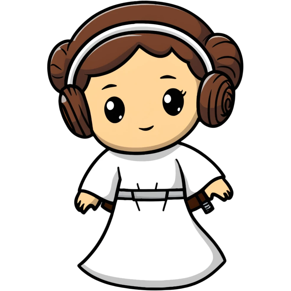 Princess Leia from Star Wars emoji