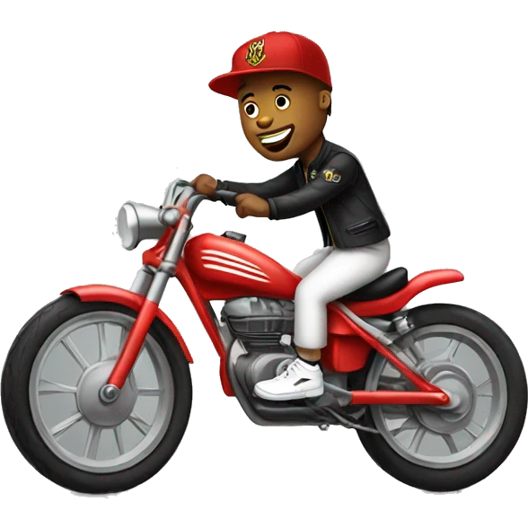 Tyga on a bike  emoji