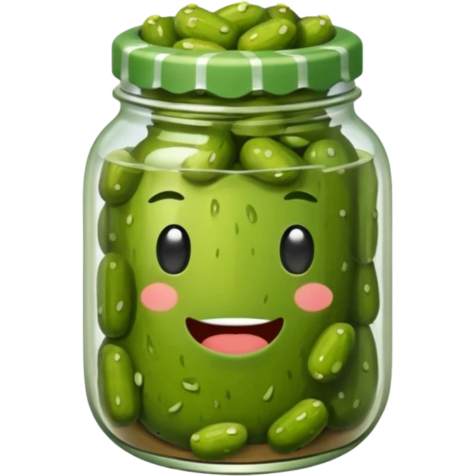Sleepy pickle emoji