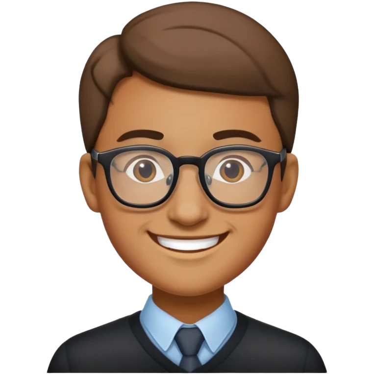 Чехов в очках улыбается emoji