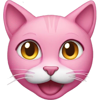 Pink cat sassy emoji