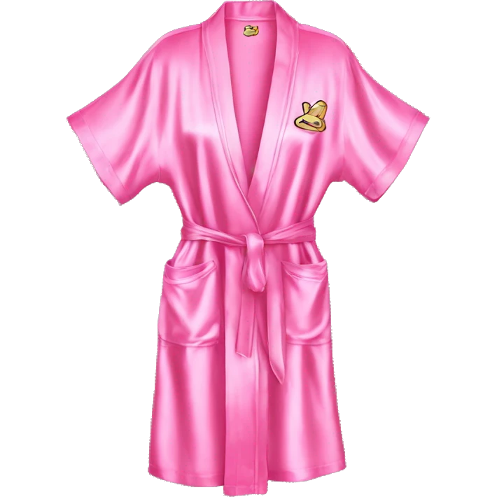 Victorias secret robe pink silk emoji