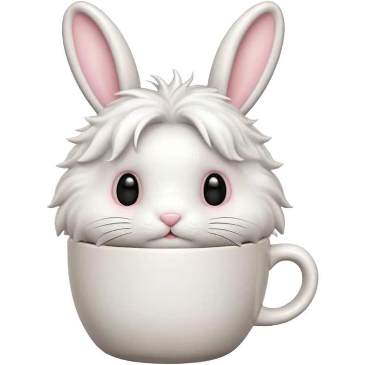 Make bunny coffee cup emoji