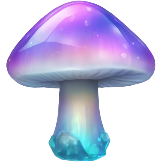 Opal crystal mushroom  emoji