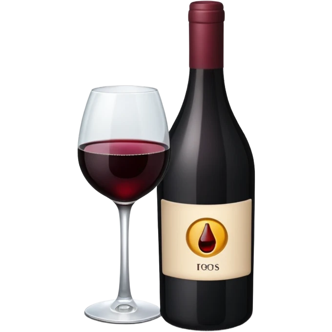 black wine emoji