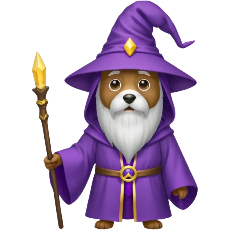 Dog wizard emoji