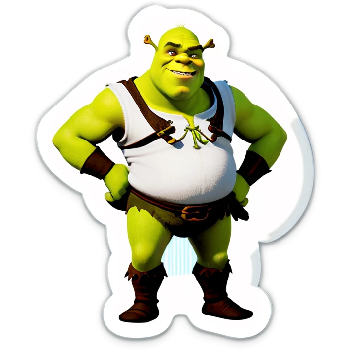 Topless shrek emoji