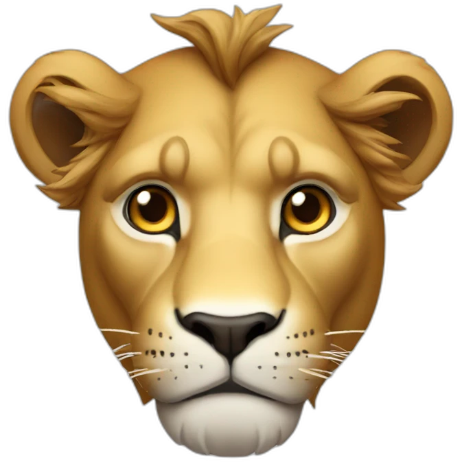 lion-looking like james bond emoji