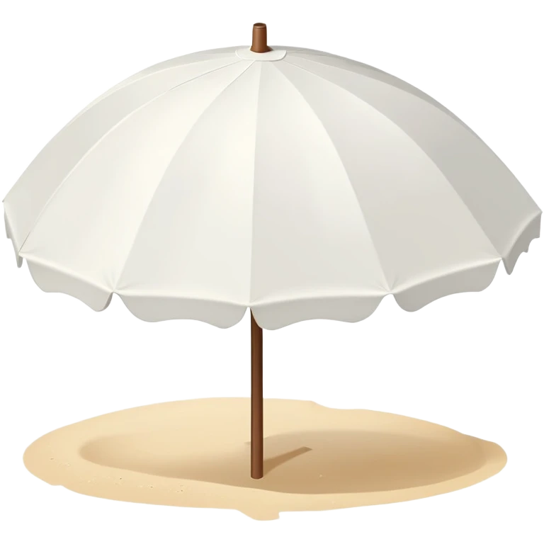White beach umbrella  emoji