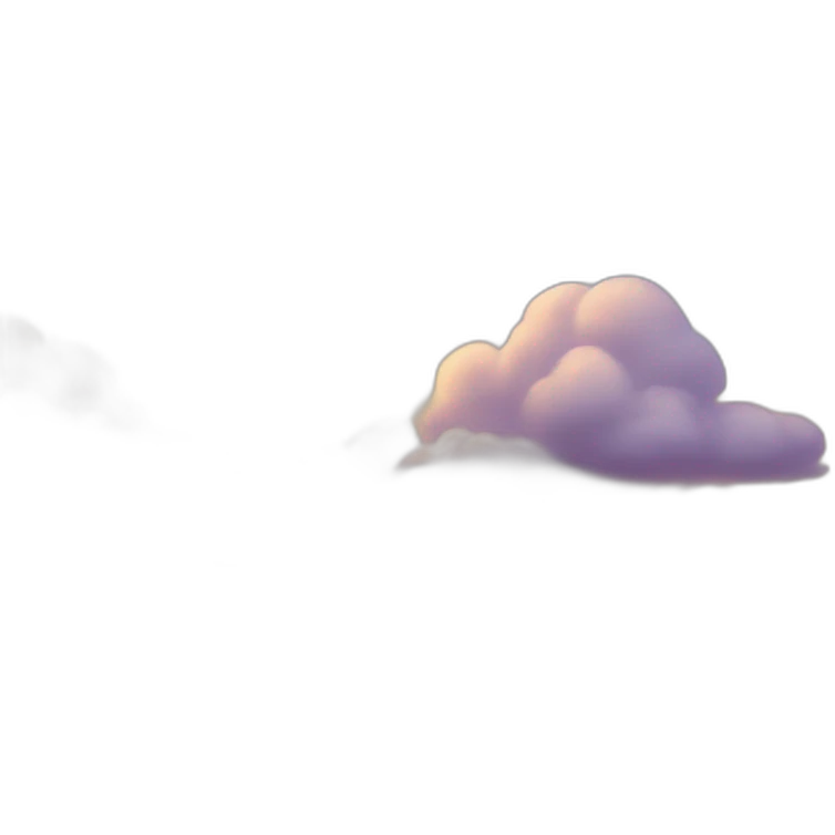 sunset with white clouds emoji
