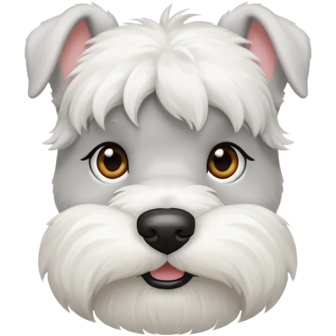 minature white schnauzer emoji