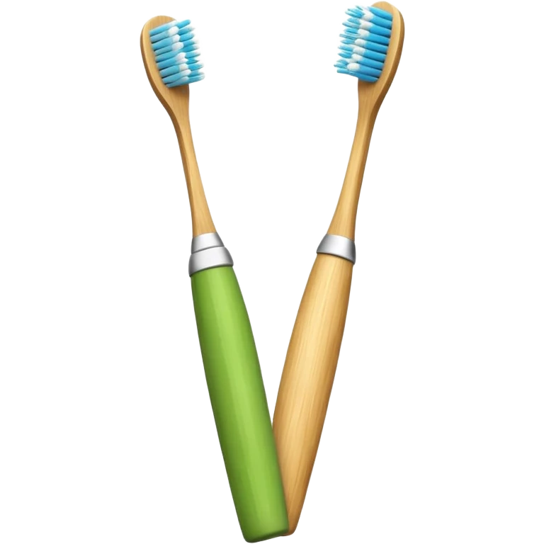 Bamboo toothbrush emoji