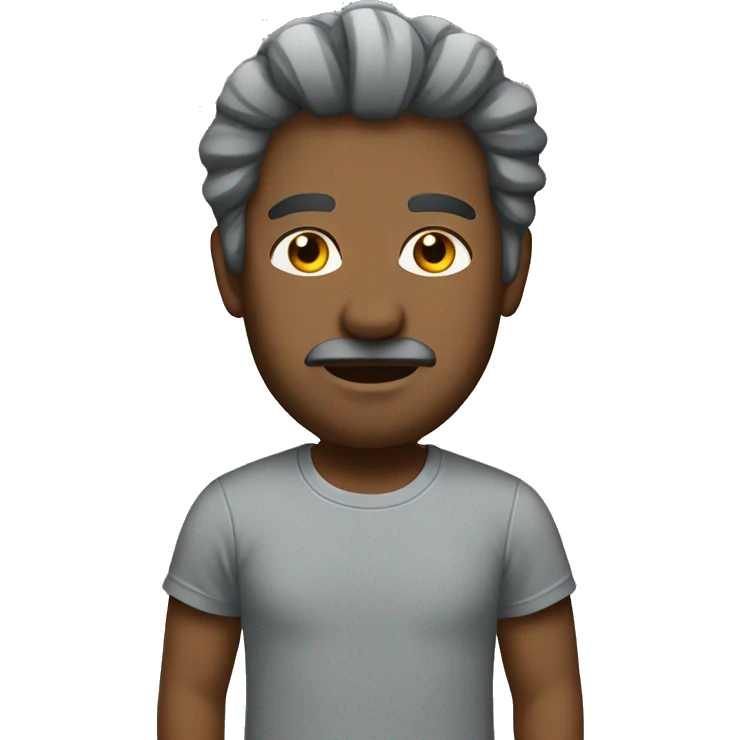 Gray tshirt rockstar emoji