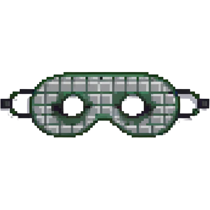 black eye mask emoji