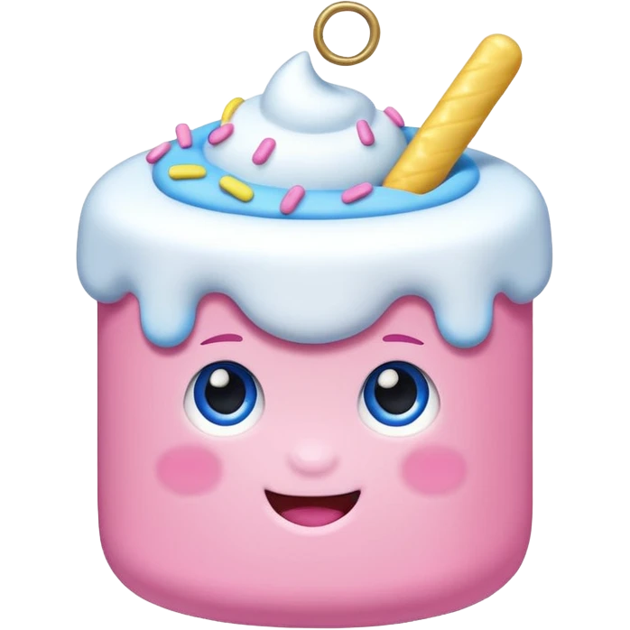 marshmallow colorful accessorized emoji