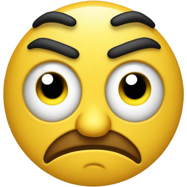 angry with yellow face emoji