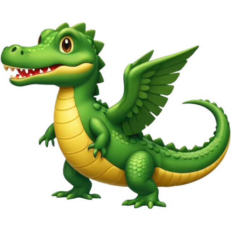Un cocodrilo combinado con una avioneta  emoji