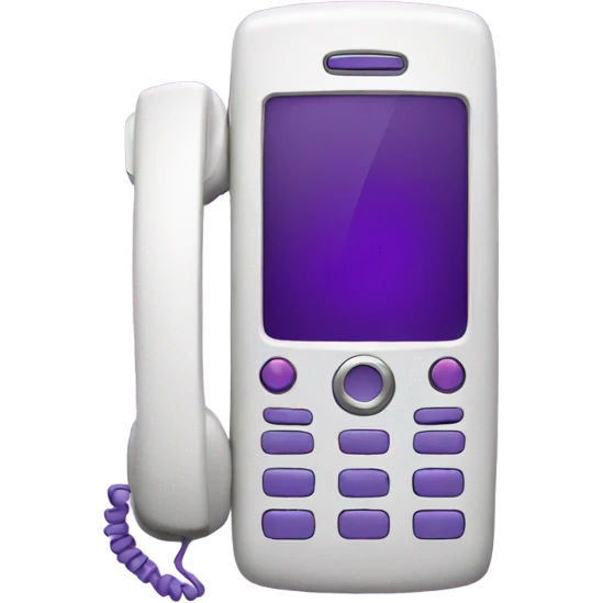 phone purple emoji