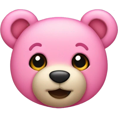 pink teddy bear emoji