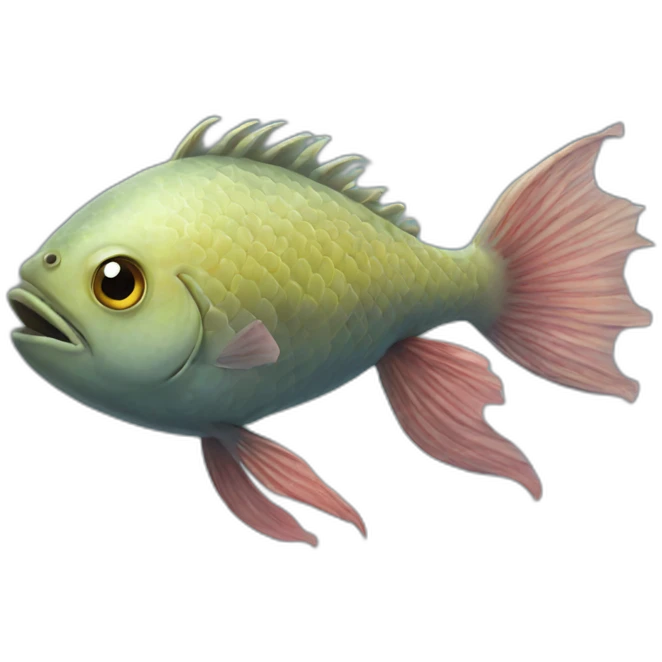 weird fish emoji