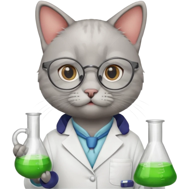 Chemist cat emoji