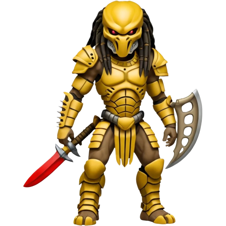 Predator from movie predator with bone armor emoji