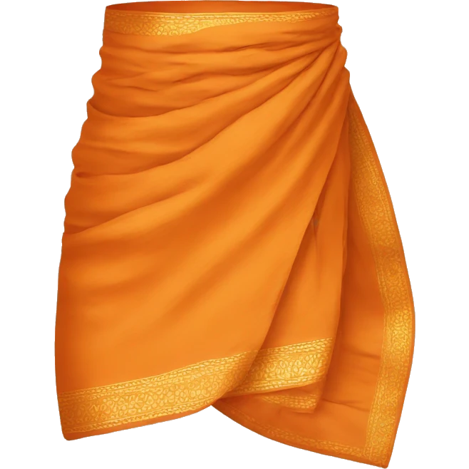 Create orange dhoti emoji