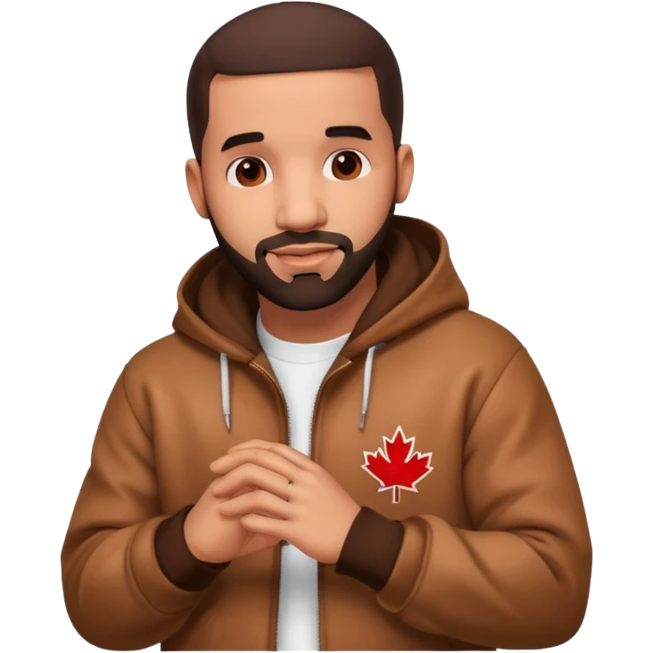 Drake, the Canadian rapper and singer, friendly and recognizable pose emoji