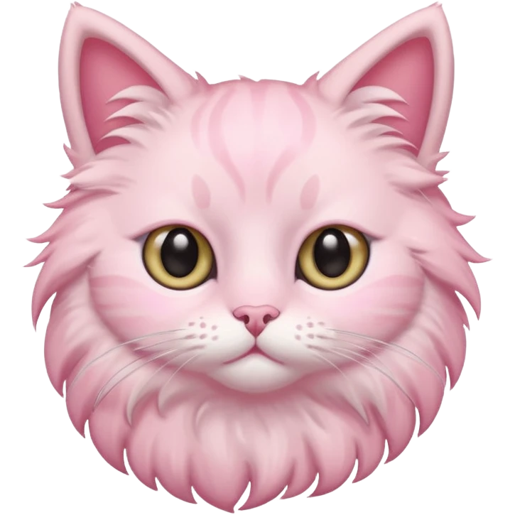 Pastel pink cat  emoji