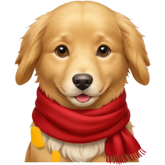 Dog with red scarf emoji