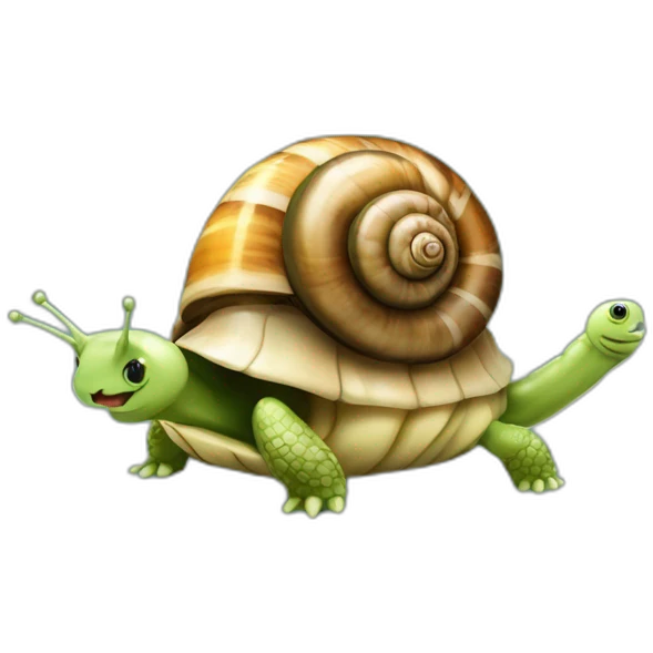 escargot sur tortue emoji