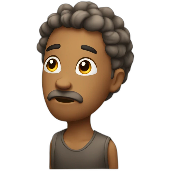 thinking strong emoji