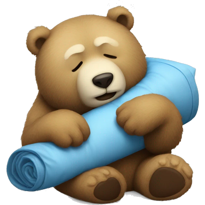 Un oso durmiendo emoji