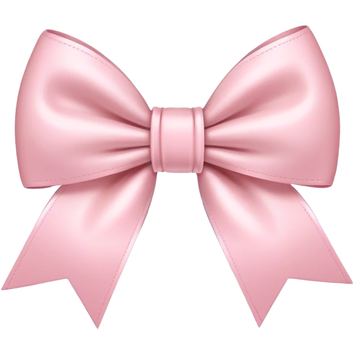 Pale Pink bow emoji