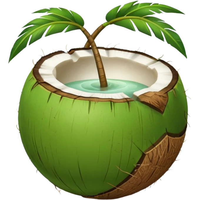 Green Coconut  emoji