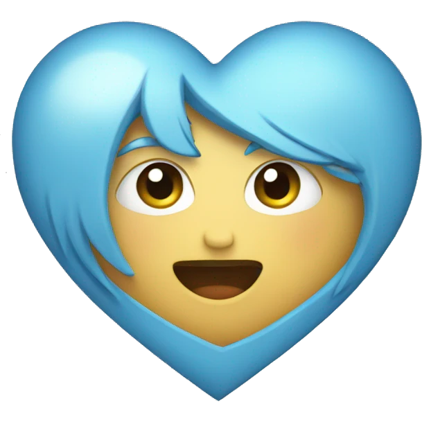 Himmelblau heart emoji