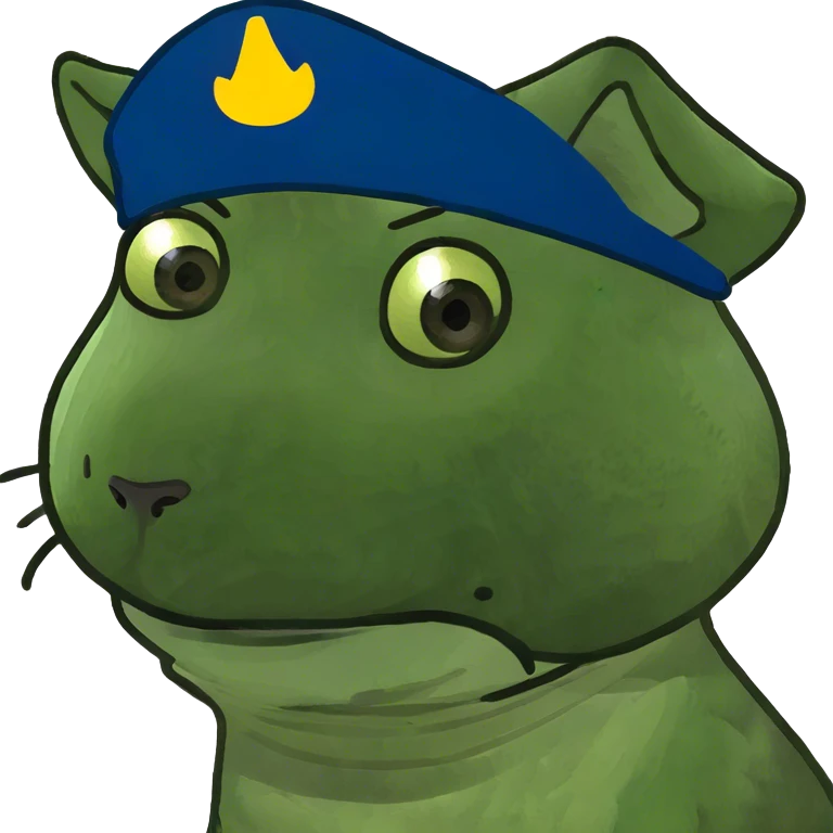 Cat wearing dog hat emoji