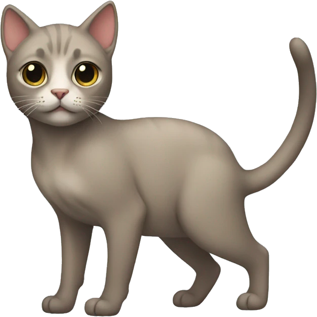 Naked cat emoji