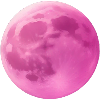 Pink moon emoji