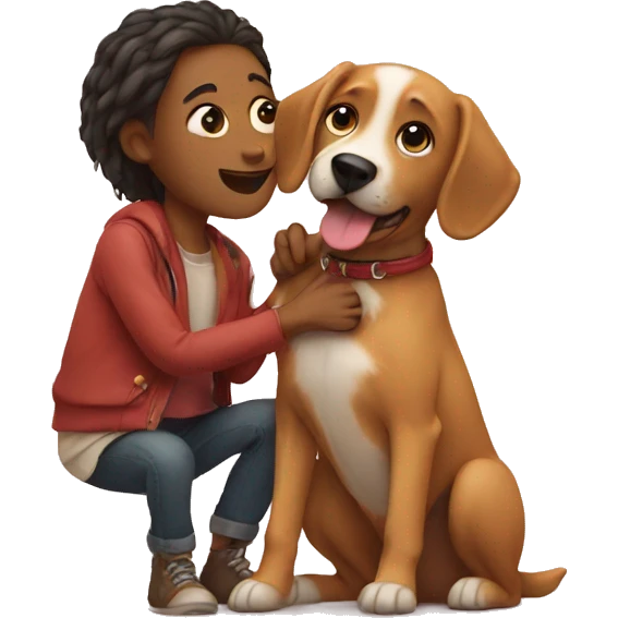 love with dog emoji