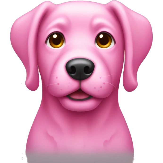 pink dog emoji