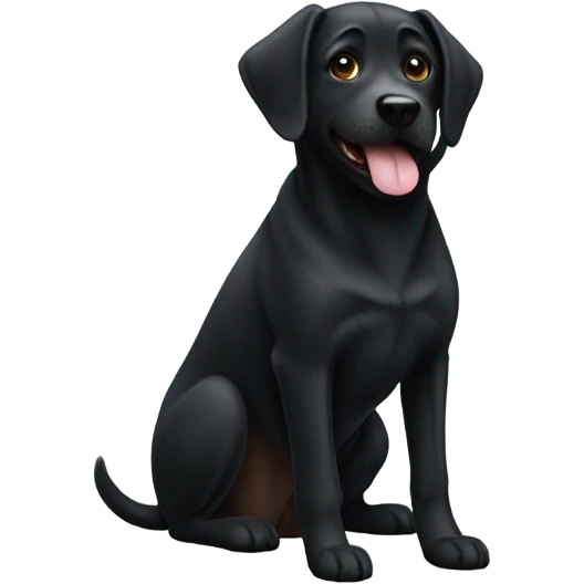 Dog black emoji