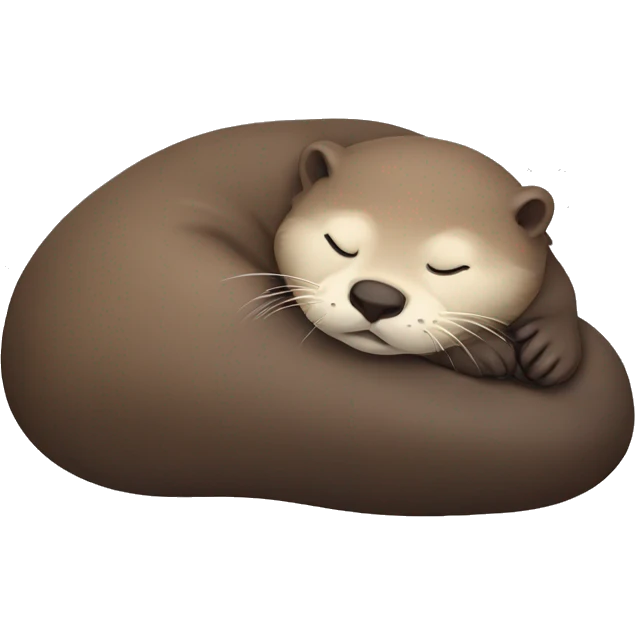 Otter sleeping emoji