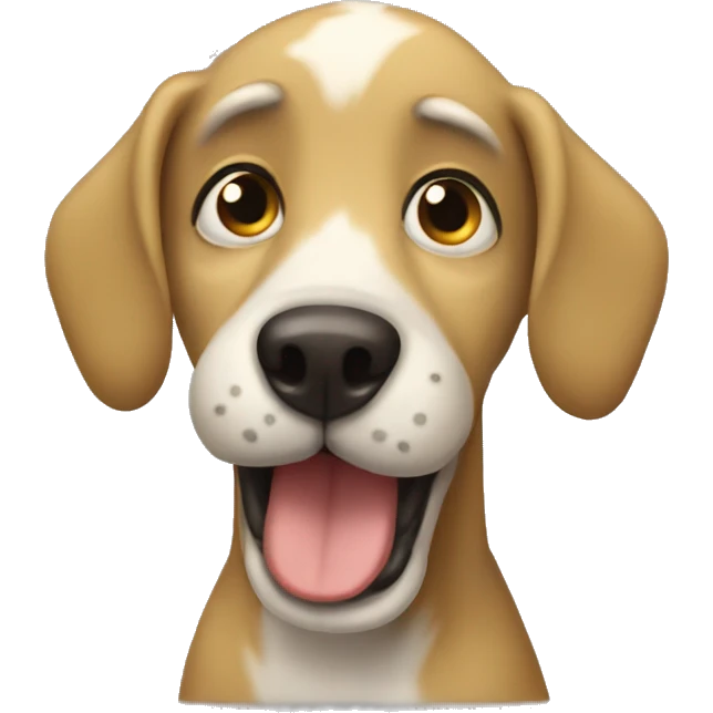derpy dog emoji