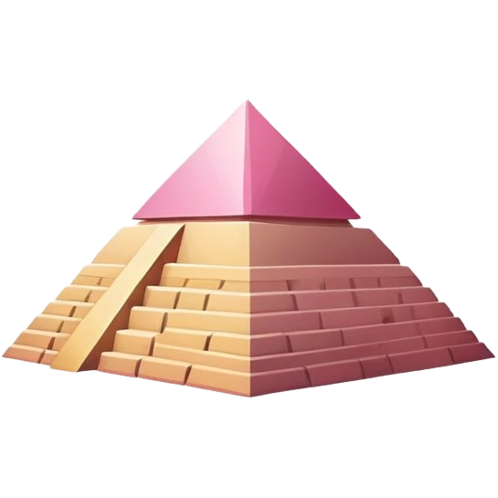 Pink pyramid Egypt emoji