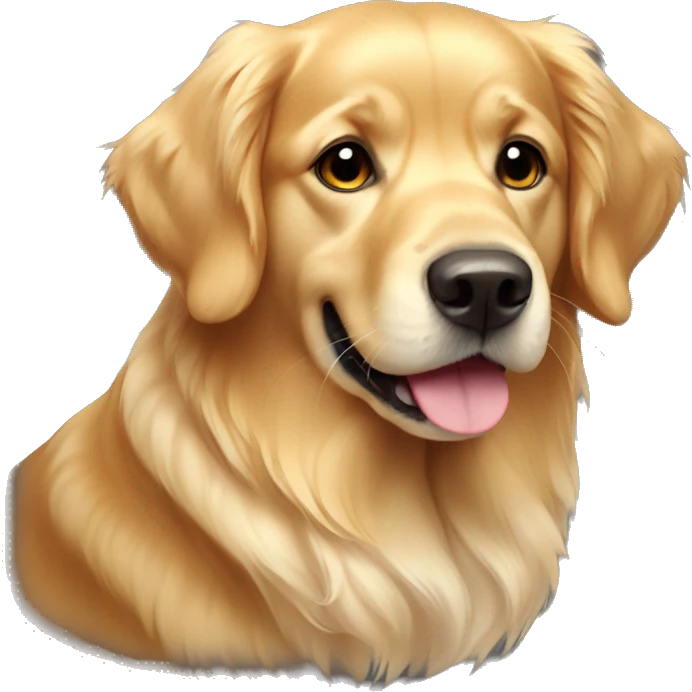 bow golden retriever emoji