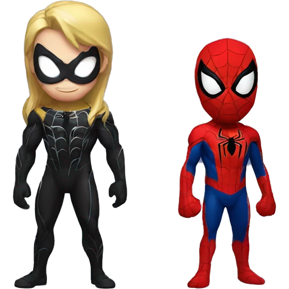 Spider-man and venom emoji