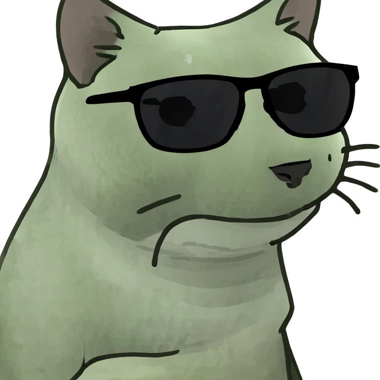Cat with sunglasses emoji