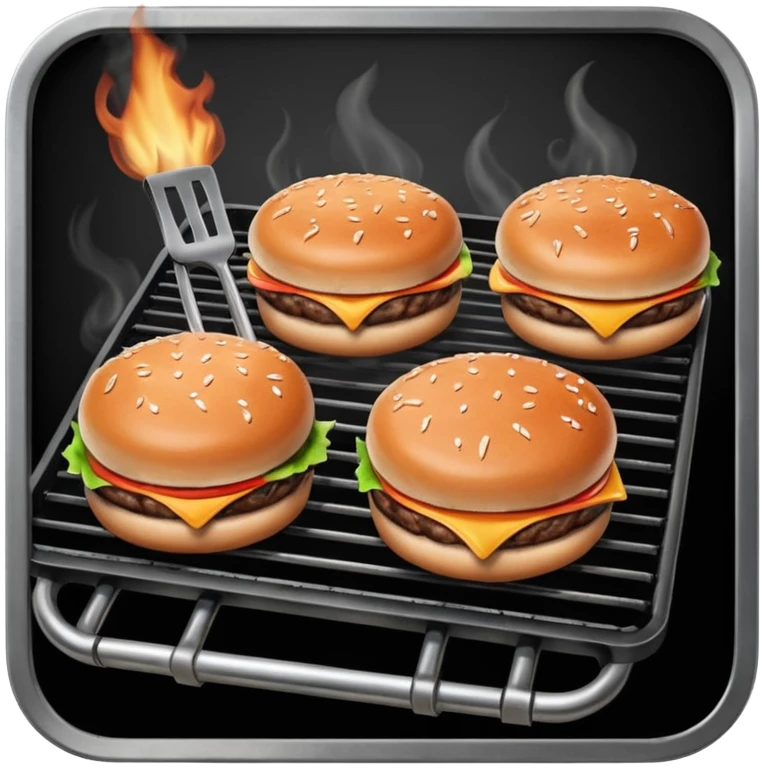 grilling burgers and rib ticklers emoji